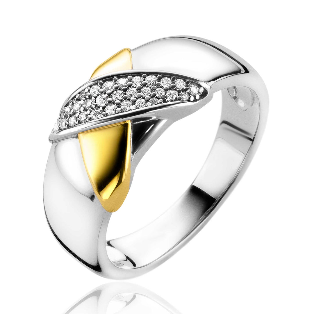 Zinzi Ring Gold Plated Zir2240