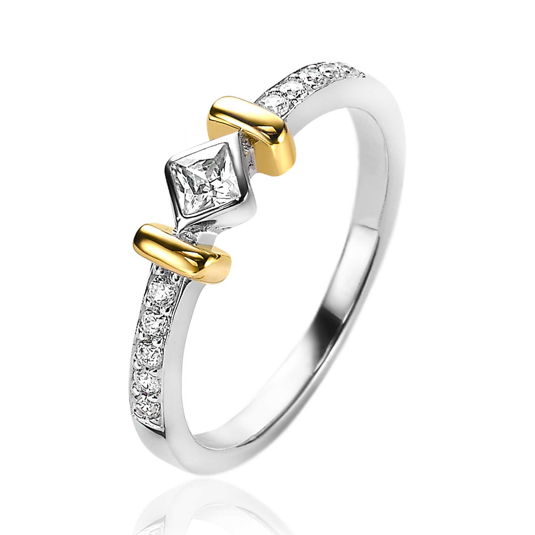 Zinzi Ring Gold Plated Zir2121