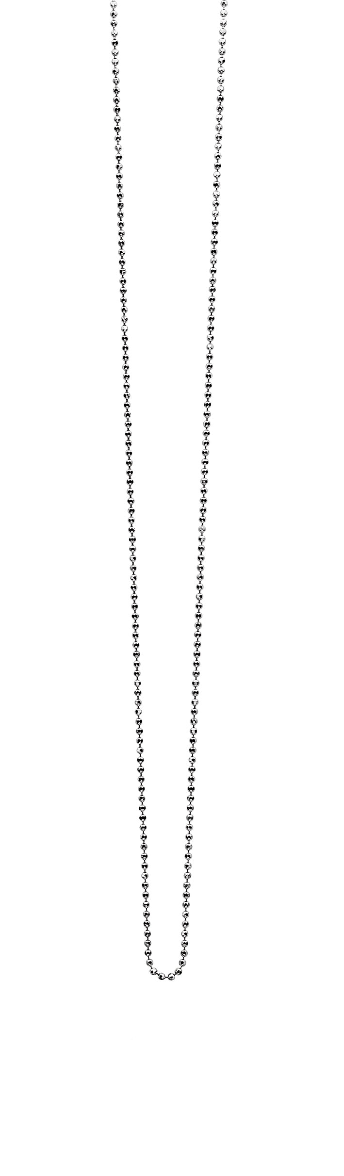 collier en argent avec des maillons en forme d'étoile, finition brillante.