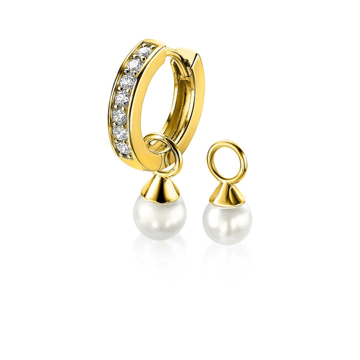 Zinzi Oorbedels Gold Plated Zich1749 Wg