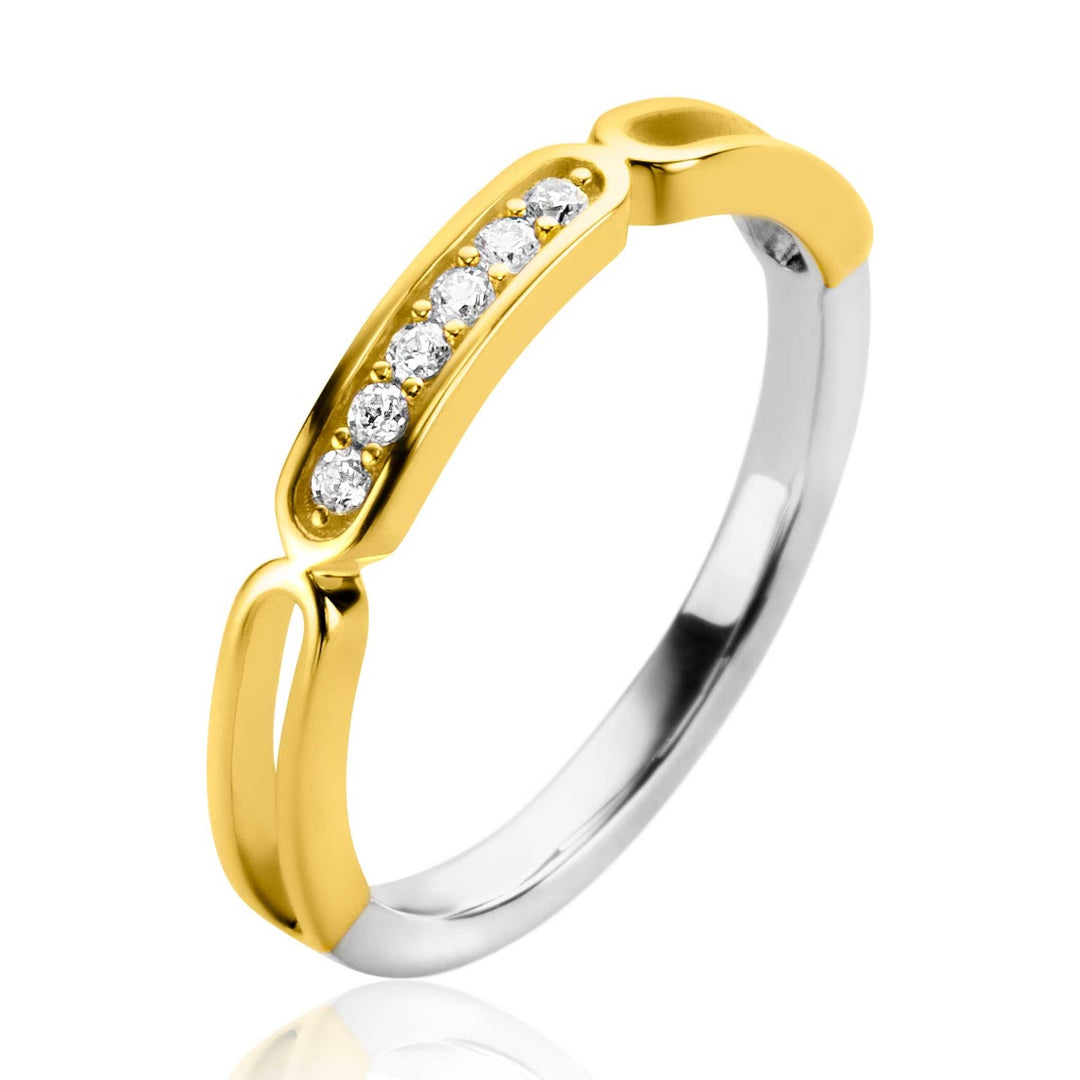 Zinzi Ring Gold Plated Zir2270 Y