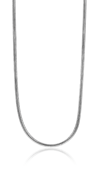 collier en argent avec maillons fins et finition brillante