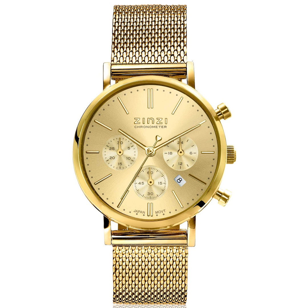 Zinzi Goudkleurig Horloge Gold Plated Ziw1510